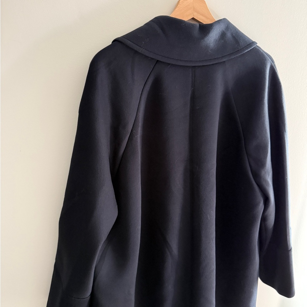 Max Mara Double-breasted jersey coat in navy - with box - Picture 7 of 13